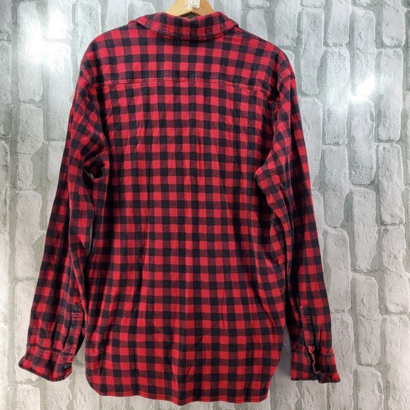 Polo Ralph Lauren Mens Shirt XL Plaid Half Button Up Buffalo Pullover Cotton - Picture 8 of 10